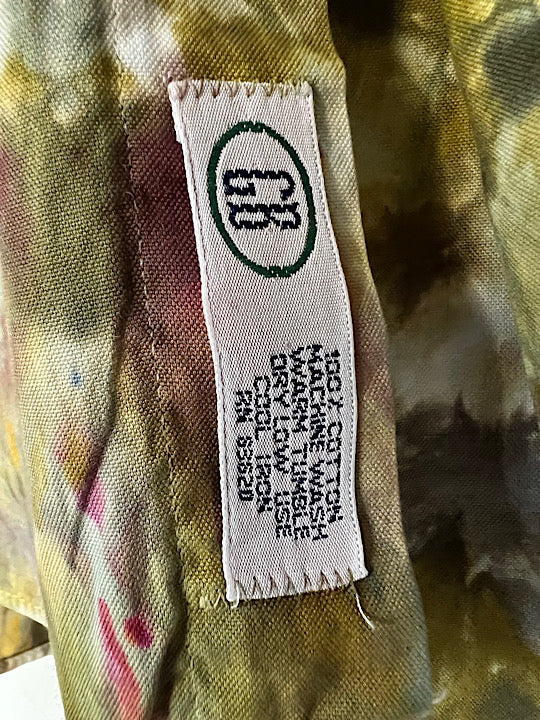 Tie Dye Long Sleeve Men's Button Down - -XXL