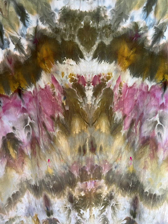 Tie Dye Long Sleeve Men's Button Down - -XXL