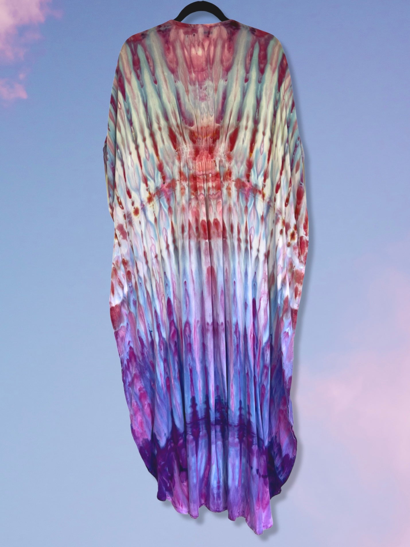 Tie Dye Kaftan - Tropical Sunset - One Size
