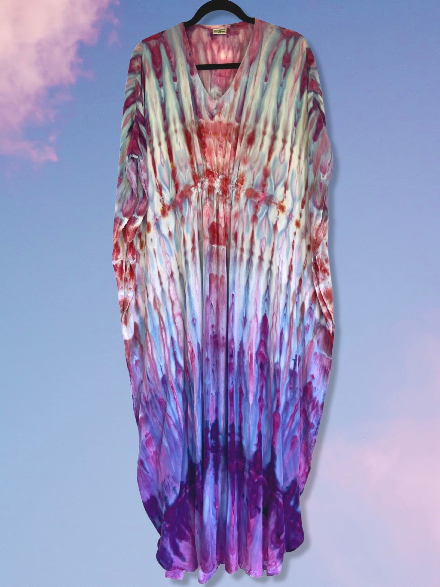 Tie Dye Kaftan - Tropical Sunset - One Size