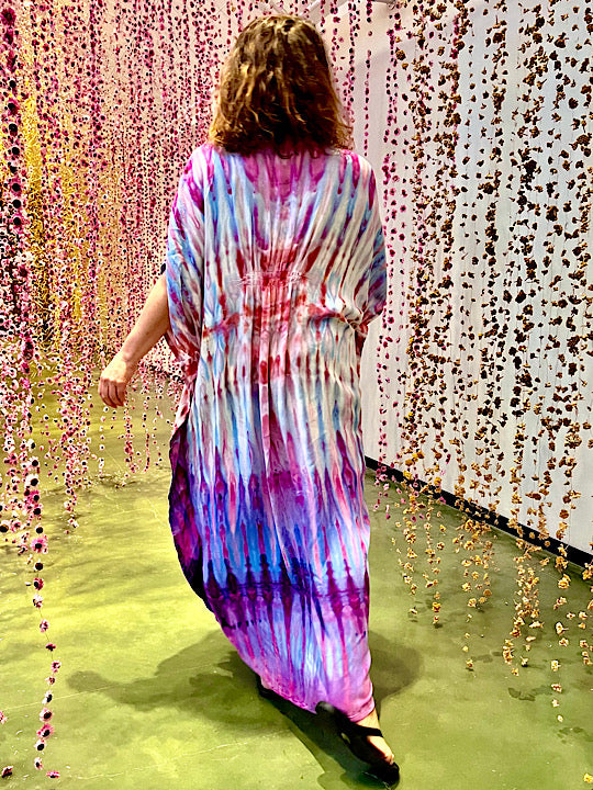 Tie Dye Kaftan - Tropical Sunset - One Size