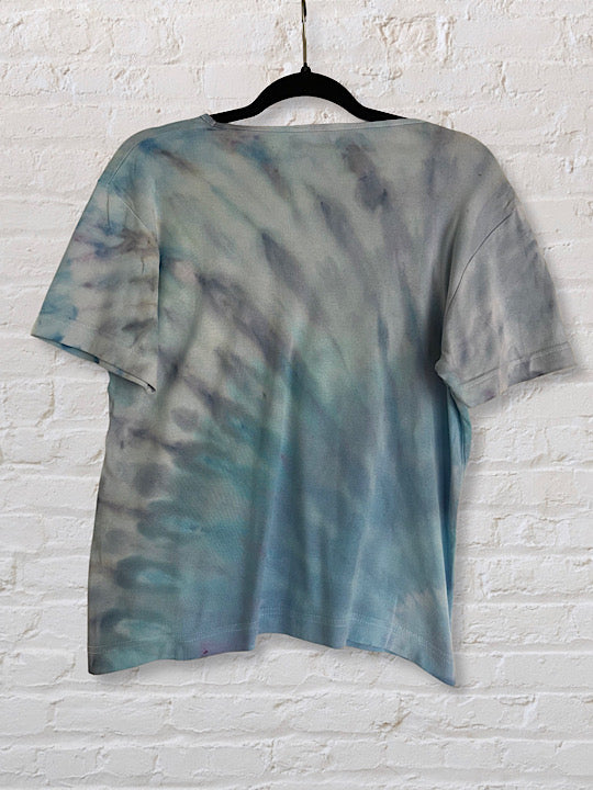 Tie Dye Woman's T-Shirt -Dandelion Sequin - Medium