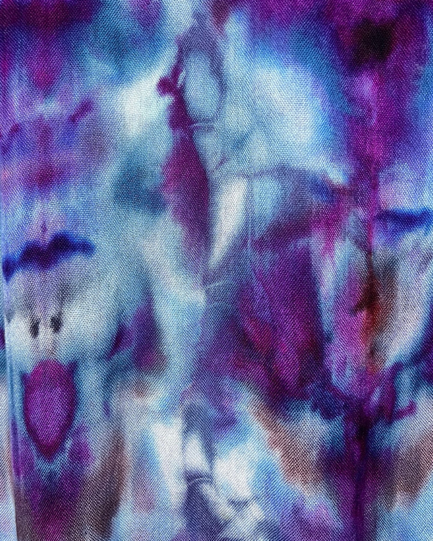 Ice Dyed Cotton Shawl - Nightshade