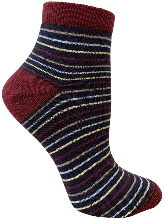 Bernadette Merlot Anklet Sock