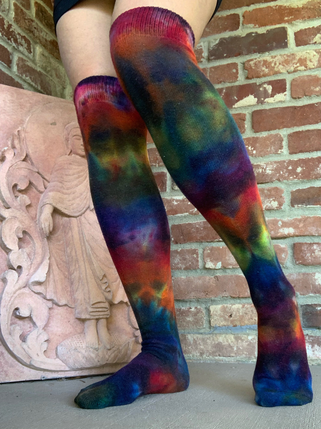 Rainbow Galaxy Tie Dye Over The Knee