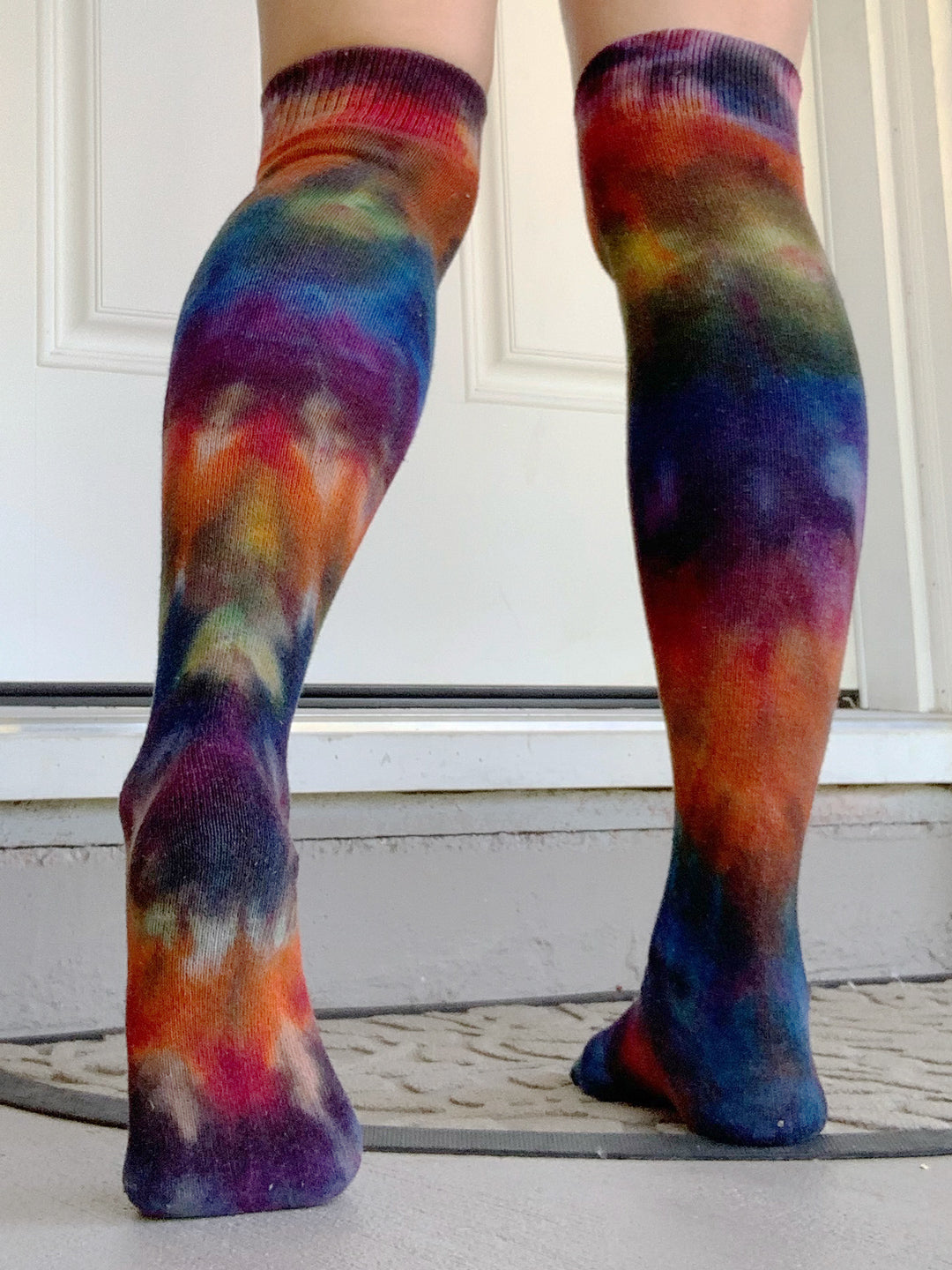 Rainbow Galaxy Tie Dye Over The Knee