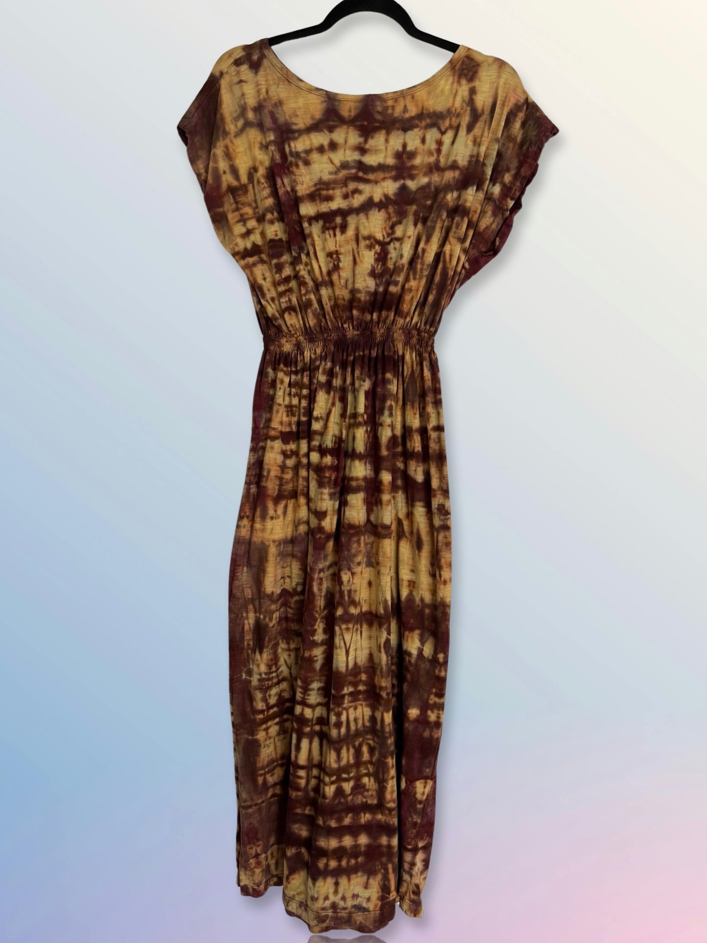 Tie Dye Woman's Maxi Dress - Mara Shibori - S/M