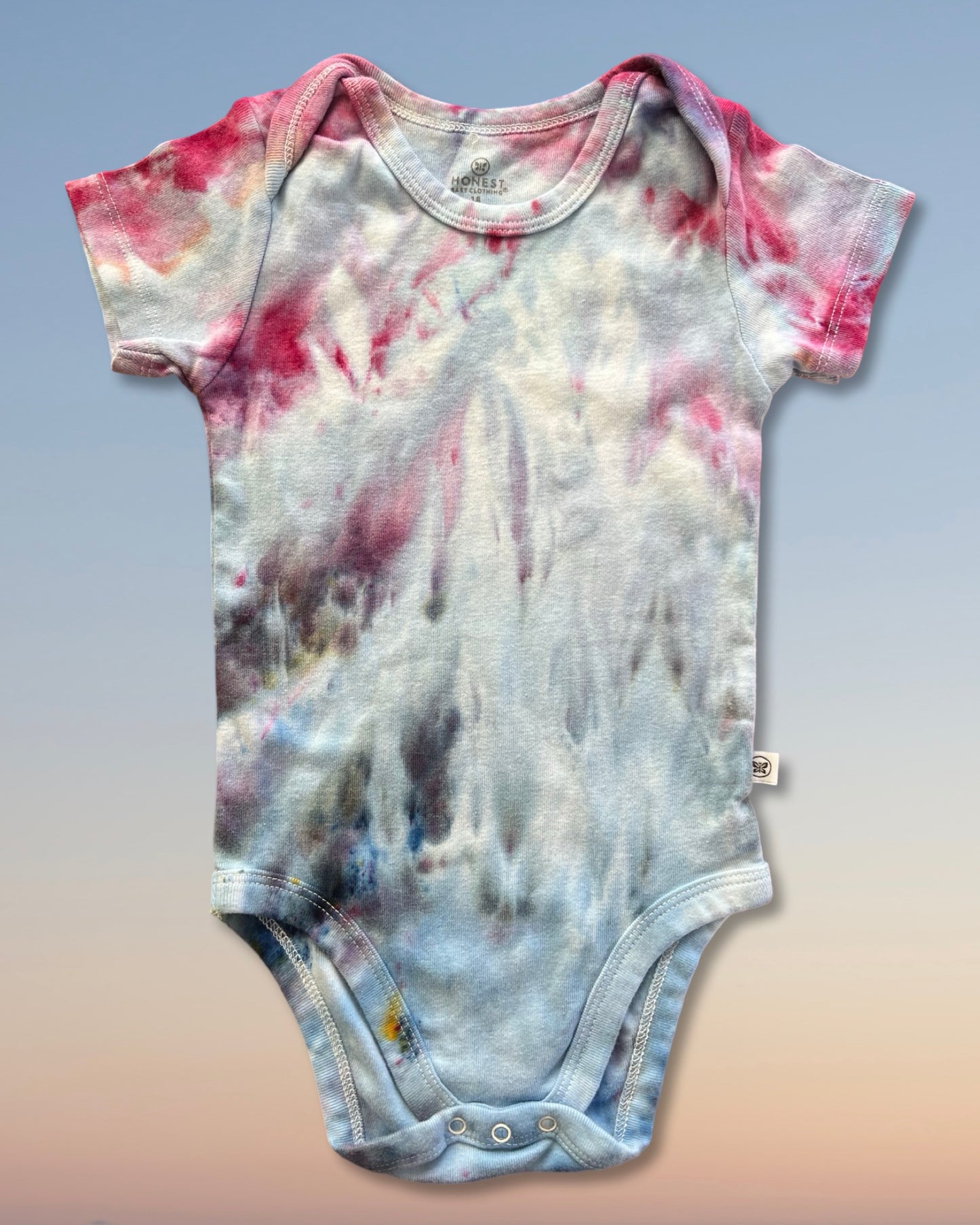 Tie Dye Baby One Piece - Organic Cotton - Cosmic Dust