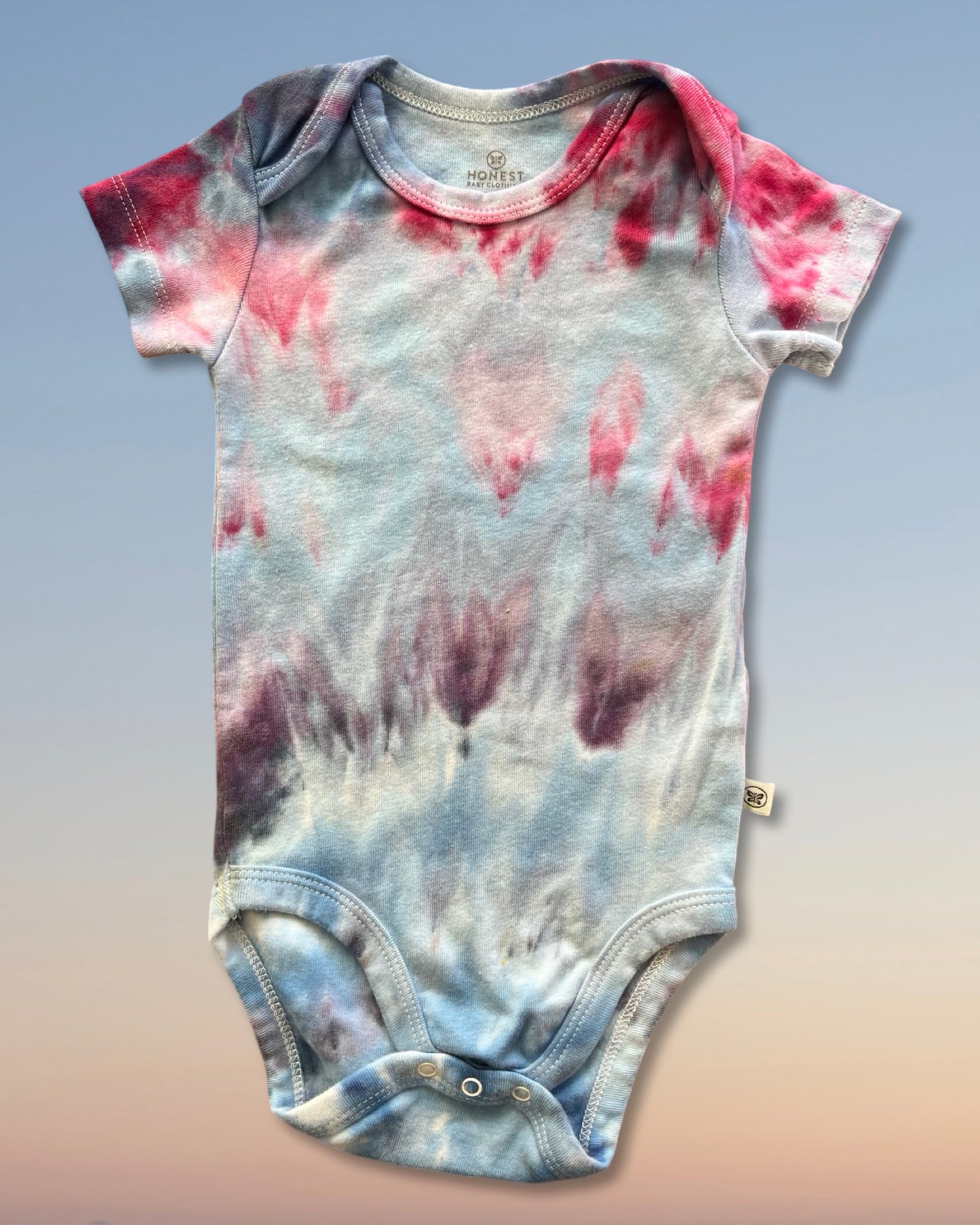 Tie Dye Baby One Piece - Organic Cotton - Cosmic Dust