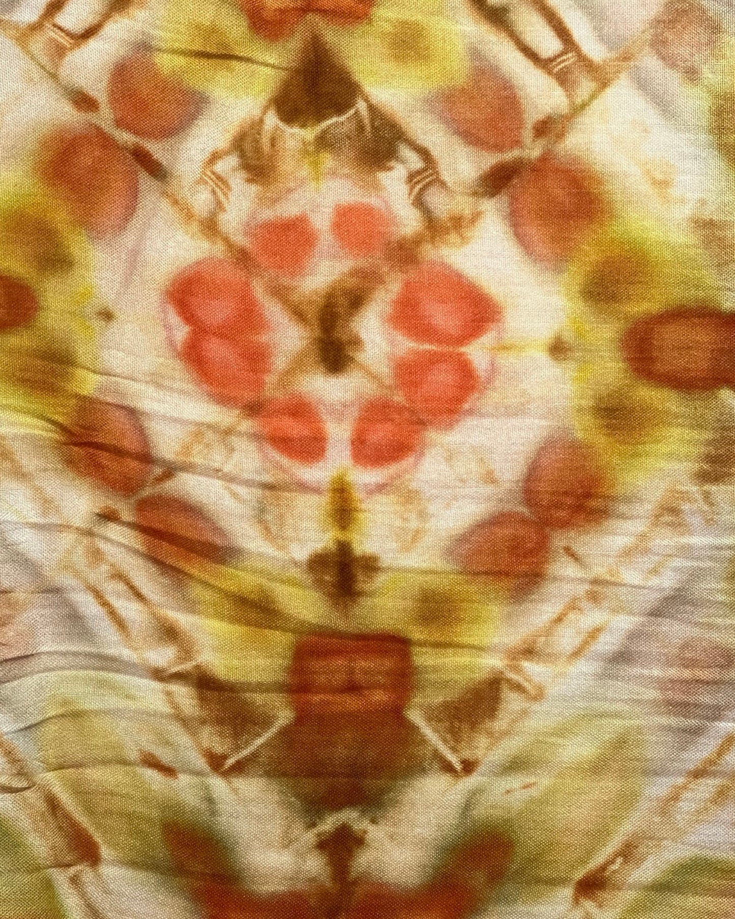Ice Dyed Cotton Shawl - Golden Star