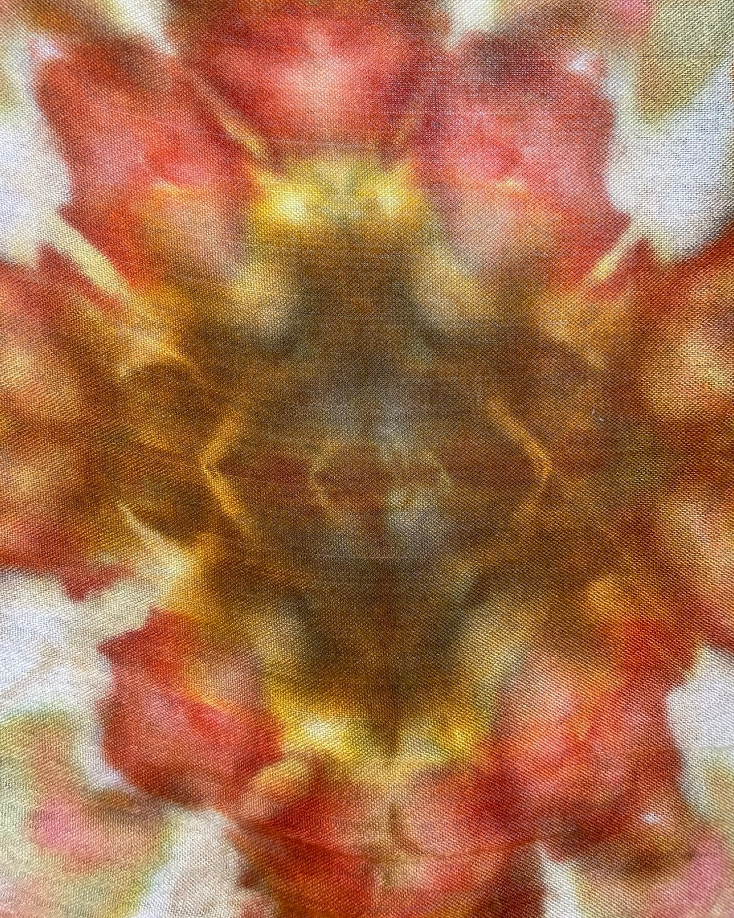 Ice Dyed Cotton Shawl - Golden Star
