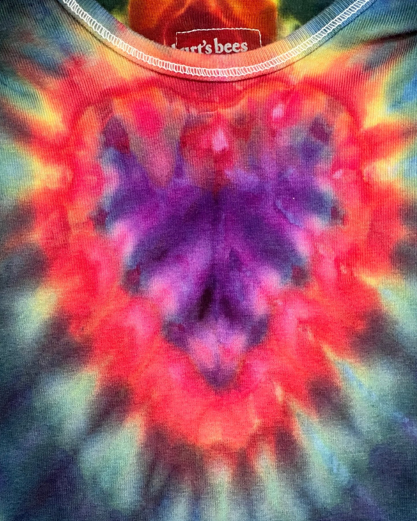 Tie Dye Baby One Piece - Organic Cotton - Purple Heart