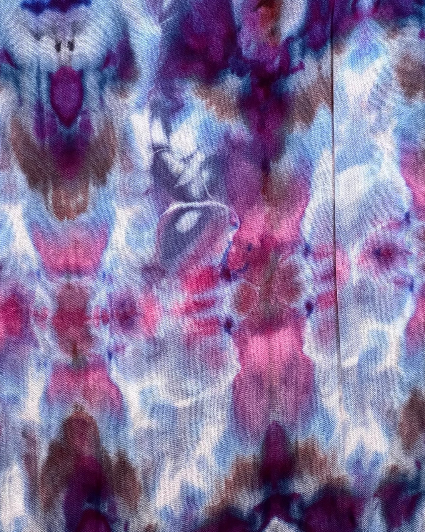 Ice Dyed Cotton Shawl - Nightshade