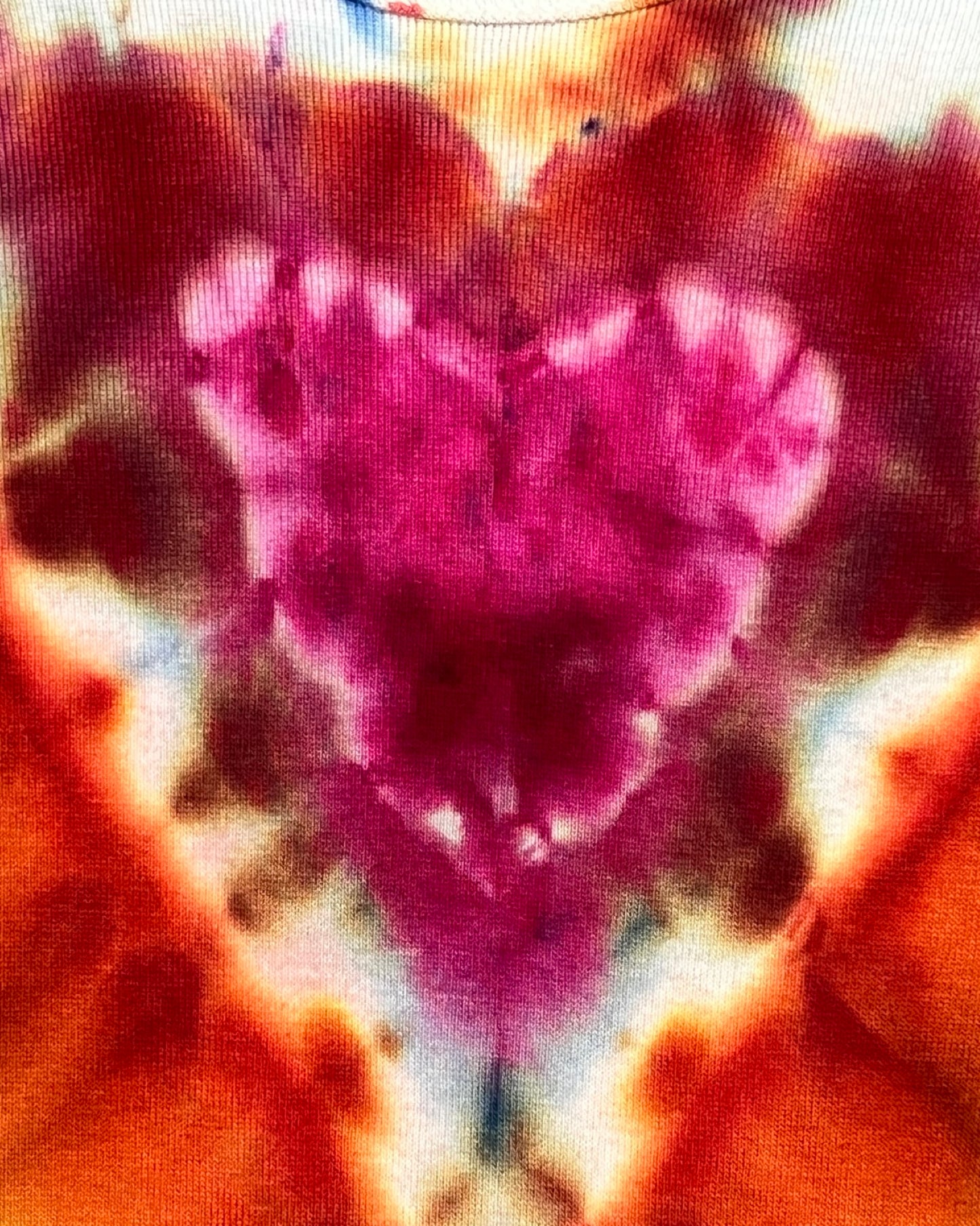 Tie Dye Baby One Piece - Organic Cotton - Rainbow Heart