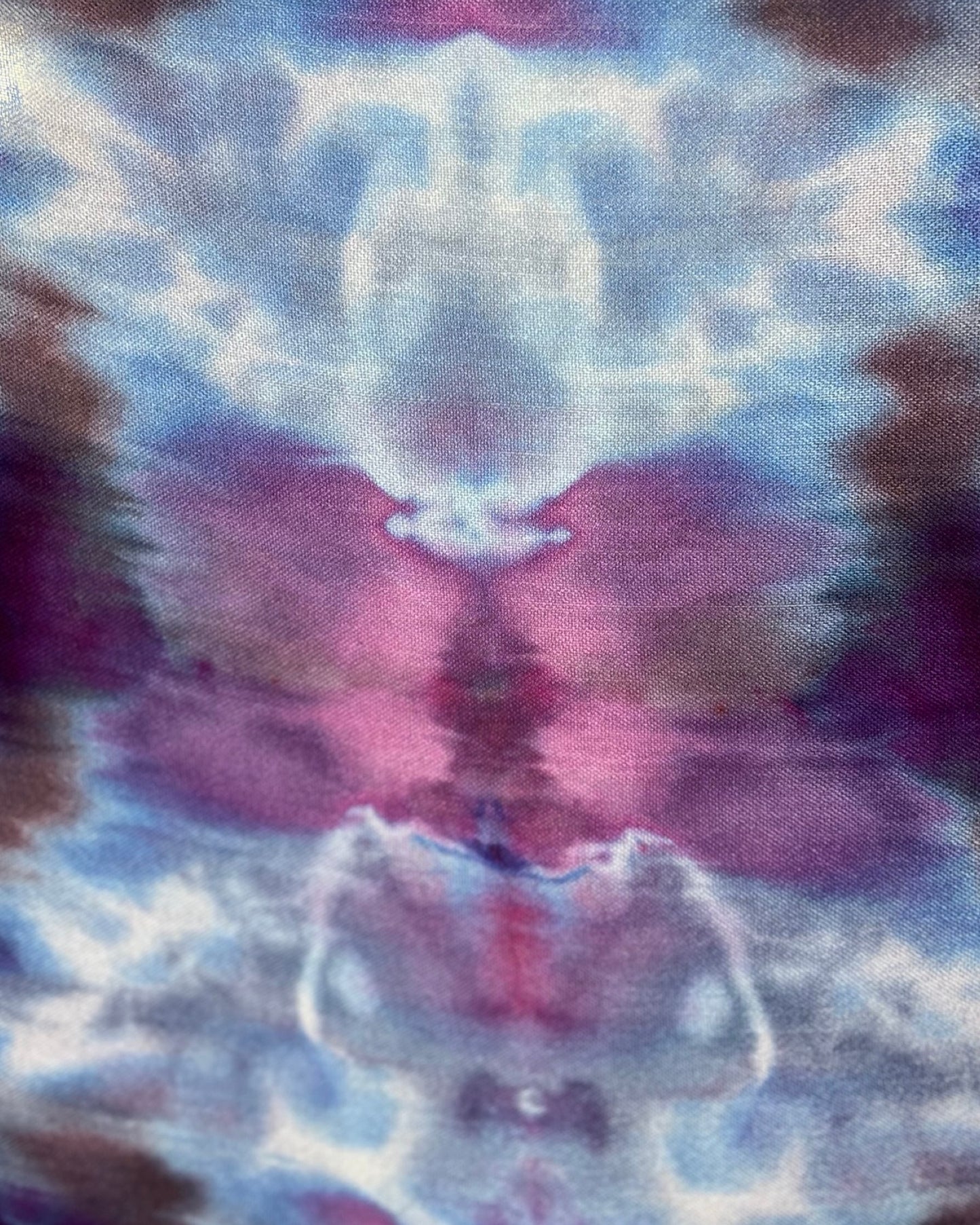 Ice Dyed Cotton Shawl - Nightshade