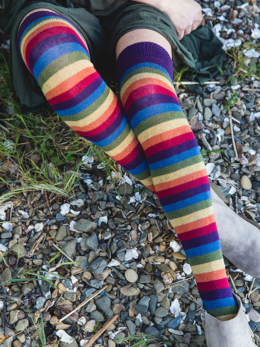 Iris Rainbow Stripe Over The Knee