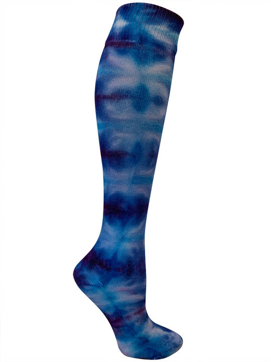 Blue Moon Tie Dye Organic Cotton Knee High Socks